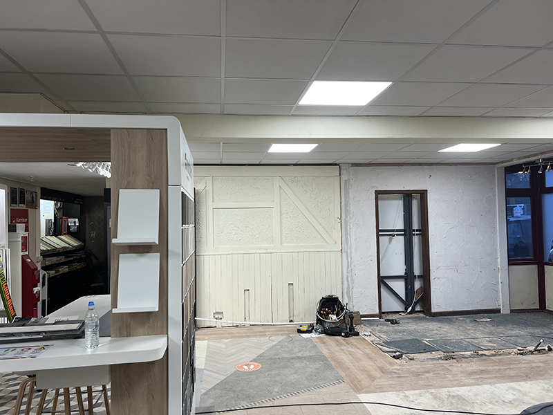 Suspended ceiling finished